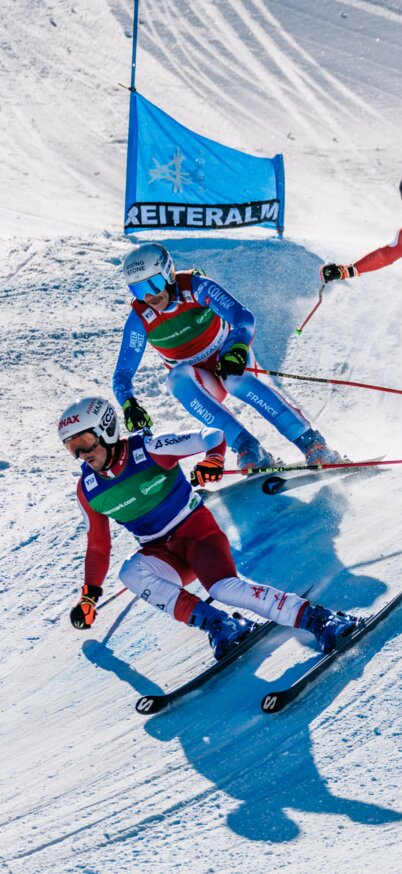 Skicross Weltcup im Crosspark auf der Reiteralm im Jänner 2025 | © Gerald Gruenwald