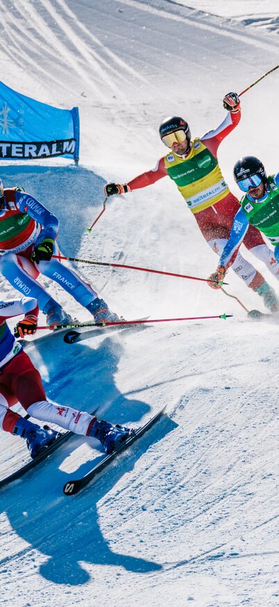 Skicross Weltcup im Crosspark auf der Reiteralm im Jänner 2025 | © Gerald Gruenwald