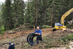 Bauarbeiten Stützen